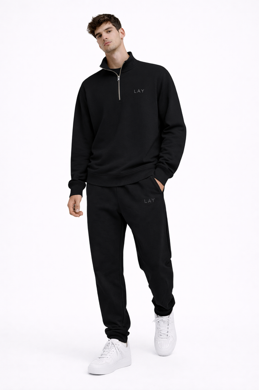 Arrival Zip Sweater – Black